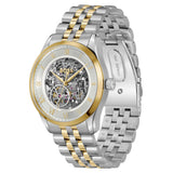 Hugo Boss Principle Skeleton Silver Dial Two Tone Steel Strap Watch for Men - 1514237 Authentic Buy Shop Now