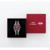 Seiko Prospex Speedtimer Solar Chronograph Datsun 240Z Collaboration Limited Edition Red Dial Two Tone Steel Strap Watch for Men - SBDL123 Authentic Buy Shop Now