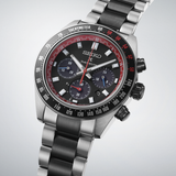 Seiko Prospex Speedtimer Solar Chronograph Datsun 240Z Collaboration Limited Edition Black Dial Two Tone Steel Strap Watch for Men - SSC957 Authentic Buy Shop Now