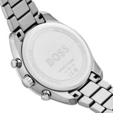 Hugo Boss Grand Tour Chronograph Ice Blue Dial Silver Steel Strap Watch for Women - 1502767 Authentic Buy Shop Now