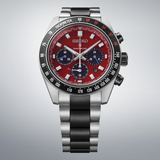 Seiko Prospex Speedtimer Solar Chronograph Datsun 240Z Collaboration Limited Edition Red Dial Two Tone Steel Strap Watch for Men - SBDL123 Authentic Buy Shop Now