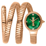 Just Cavalli After Party Green Dial Rose Gold Steel Strap Watch for Women - JC1L269M0035 Authentic Buy Shop Now