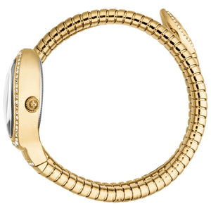 Just Cavalli Carezza Silver Dial Gold Steel Strap Watch for Women - JC1L372M0025 Authentic Buy Shop Now