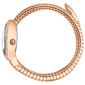Just Cavalli Carezza Silver Dial Rose Gold Steel Strap Watch for Women - JC1L372M0045 Authentic Buy Shop Now