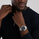 Hugo Boss Strike Limited Edition Blue Dial Silver Steel Strap Watch for Men - 1514205 Authentic Buy Shop Now