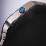 D1 Milano Square Titanium Gray Dial Gray Steel Strap Watch for Men - D1-SQBJ02 Authentic Buy Shop Now