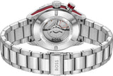 Hugo Boss Bossmatic Automatic Red Dial Silver Steel Strap Watch for Men - 1514179 Authentic Buy Shop Now