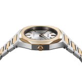 D1 Milano Ultra Thin Silver Dial Two Tone Steel Strap Watch for Women - D1-UTBL34 Authentic Buy Shop Now