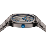 D1 Milano Square Titanium Gray Dial Gray Steel Strap Watch for Men - D1-SQBJ02 Authentic Buy Shop Now