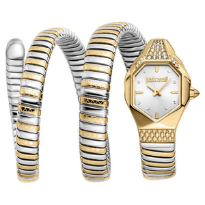 Just Cavalli Ambra Silver Dial Two Tone Steel Strap Watch for Women - JC1L370M0055 Authentic Buy Shop Now
