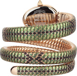 Just Cavalli Glam Snake Green Dial Multicolor Steel Strap Watch for Women - JC1L163M0265 Authentic Buy Shop Now