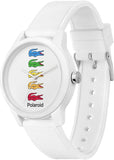 Lacoste Polaroid White Dial White Rubber Strap Watch for Men - 2011130 Authentic Buy Shop Now