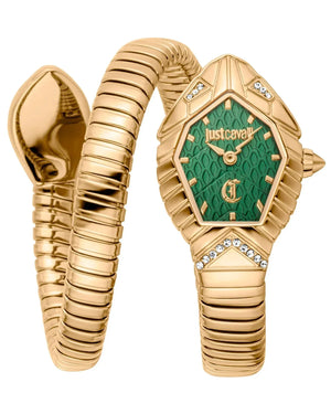 Just Cavalli Speranza Green Dial Gold Steel Strap Watch for Women - JC1L356M0035 Authentic Buy Shop Now