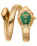 Just Cavalli Speranza Green Dial Gold Steel Strap Watch for Women - JC1L356M0035 Authentic Buy Shop Now