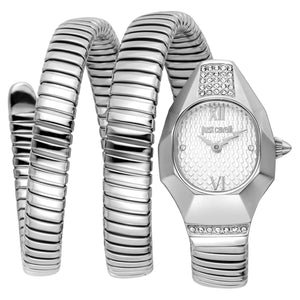 Just Cavalli Lunara Silver Dial Silver Steel Strap Watch for Women - JC1L397M0015 Authentic Buy Shop Now