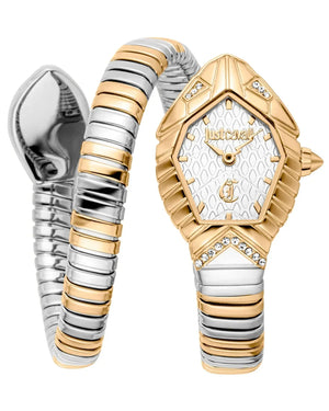 Just Cavalli Speranza Silver Dial Two Tone Steel Strap Watch for Women - JC1L356M0055 Authentic Buy Shop Now