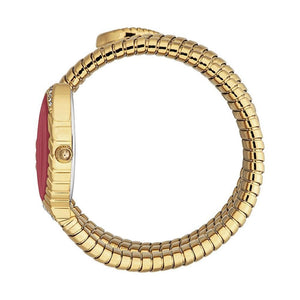 Just Cavalli Specchio Red Dial Gold Steel Strap Watch for Women - JC1L323M0035 Authentic Buy Shop Now