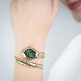Just Cavalli Speranza Green Dial Gold Steel Strap Watch for Women - JC1L356M0035 Authentic Buy Shop Now