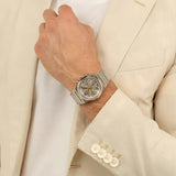 Hugo Boss Candor Chronograph Silver Dial Silver Steel Strap Watch for Men - 1514221 Authentic Buy Shop Now