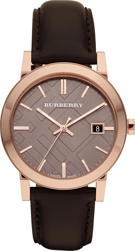 Burberry Classic Quartz Brown Dial Brown Leather Strap Watch for Men - BU9013 Authentic Buy Shop Now