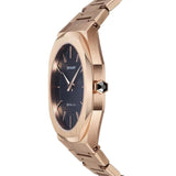 D1 Milano Ultra Thin Black Dial Gold Steel Strap Watch for Men - D1-UTBJ16 Authentic Buy Shop Now