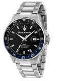 Maserati SFIDA Limited Edition Black Dial Silver Steel Strap Watch for Men - R8853140011 Authentic Buy Shop Now