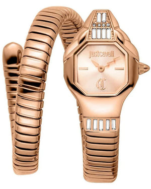 Just Cavalli Brillante Rose Gold Dial Rose Gold Steel Strap Watch for Women - JC1L326M0045 Authentic Buy Shop Now