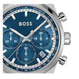Hugo Boss Candor Chronograph Blue Dial Silver Steel Strap Watch for Men - 1514250 Authentic Buy Shop Now