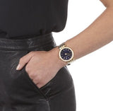 Michael Kors Darci Blue Dial Gold Steel Strap Watch for Women - MK3406 Authentic Buy Shop Now