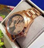 Michael Kors Layton Rose Gold Dial Rose Gold Steel Strap Watch for Women - MK6395 Authentic Buy Shop Now