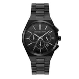 Michael Kors Lennox Chronograph Black Dial Black Steel Strap Watch For Men - MK9146 Authentic Buy Shop Now