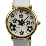Marc Jacobs Roxy White Dial White Leather Strap Watch for Women - MJ1607 Authentic Buy Shop Now