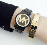 Michael Kors Runway Black Dial Black Steel Strap Watch for Women - MK6057 Authentic Buy Shop Now