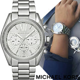 Michael Kors Bradshaw Silver Dial Silver Steel Strap Watch for Men - MK5535 Authentic Buy Shop Now