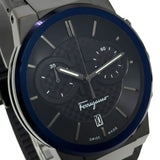 Salvatore Ferragamo Sapphire Chrono Black Dial Black Rubber Strap Watch for Men - SFME00621 Authentic Buy Shop Now