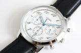 Fossil Neutra Chronograph White Dial Black Leather Strap Watch for Men - FS6023 Authentic Buy Shop Now