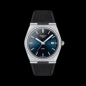 Tissot PRX Blue Dial Black Rubber Strap Watch For Men - T137.410.17.041.00 Authentic Buy Shop Now