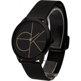 Calvin Klein Minimal Black Dial Black Mesh Bracelet Watch for Women - K3M224X1 Authentic Buy Shop Now
