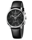 Calvin Klein Posh Black Dial Black Leather Strap Watch for Men - K8Q371C1 Authentic Buy Shop Now