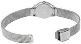 Calvin Klein Minimal Black Dial Silver Mesh Bracelet Watch for Women - K3M53151 Authentic Buy Shop Now