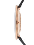 Calvin Klein Full Moon Black Dial Black Leather Strap Watch for Women - K8Y236C1 Authentic Buy Shop Now