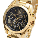 Michael Kors Bradshaw Black Dial Gold Steel Strap Watch for Women - MK5739 Authentic Buy Shop Now