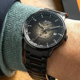 Mido Commander II Automatic Gradient Black Dial Black Steel Strap Watch For Men - M021.407.33.411.00 Authentic Buy Shop Now
