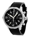 IWC Aquatimer Chronograph Black Dial Black Leather Strap Watch for Men - IW376803 Authentic Buy Shop Now
