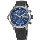 IWC Aquatimer Automatic Chronograph 44mm Blue Dial Black Rubber Strap Watch for Men - IW376805 Authentic Buy Shop Now