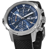IWC Aquatimer Automatic Chronograph 44mm Blue Dial Black Rubber Strap Watch for Men - IW376805 Authentic Buy Shop Now