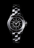 Chanel J12 Diamonds Black Dial Black Steel Strap Watch for Women - J12 H2569 Authentic Buy Shop Now