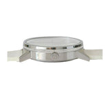 Calvin Klein Post Minimal Silver Dial White Leather Strap Watch for Men - K7621126 Authentic Buy Shop Now