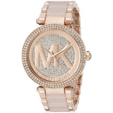 Michael Kors Parker Pink Dial Pink Steel Strap Watch for Women - MK6176 Authentic Buy Shop Now