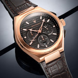 Maserati Triconic Chronograph Grey Dial Brown Leather Strap Watch For Men - R8871639003 Authentic Buy Shop Now